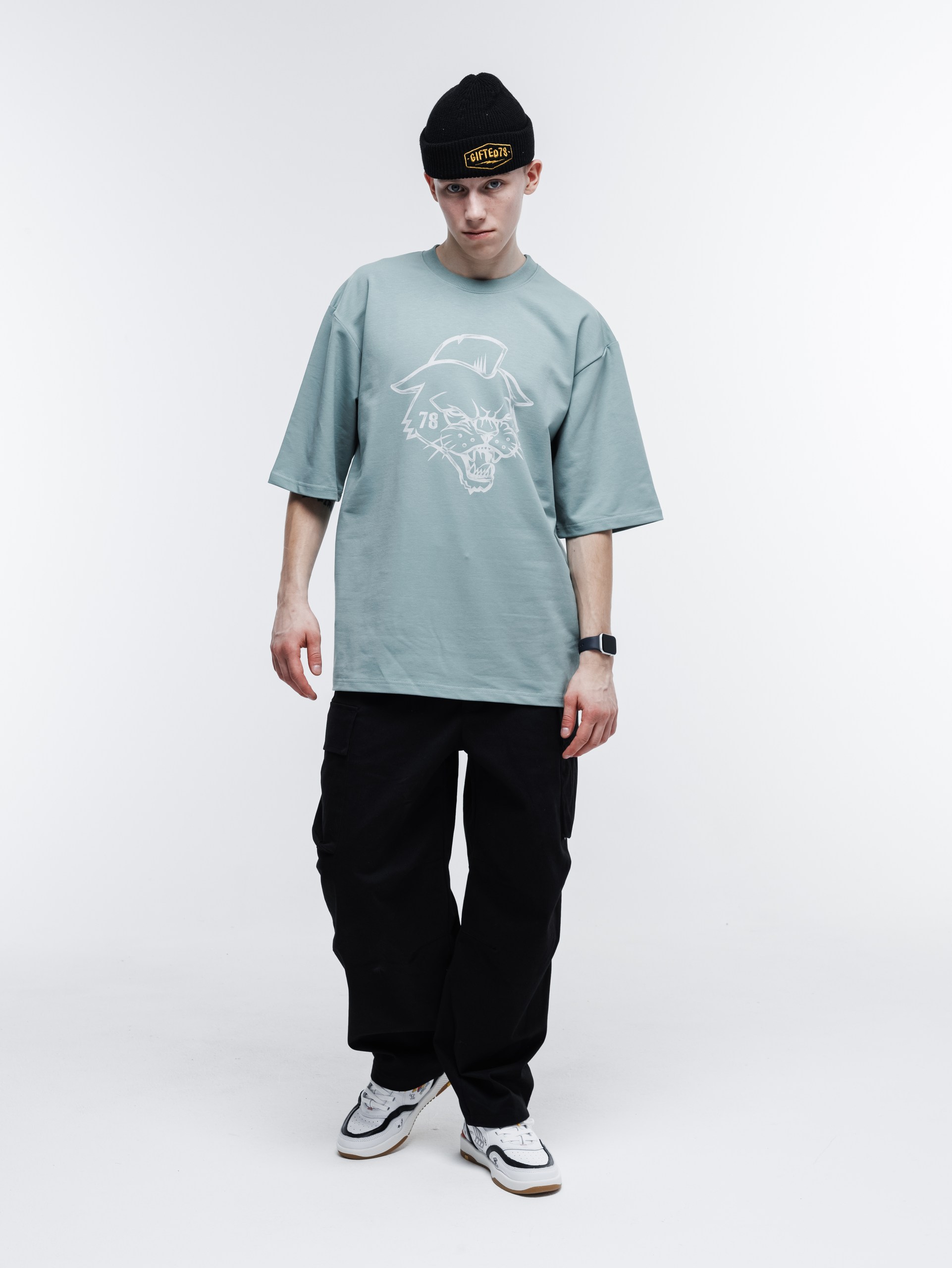 Футболка GIFTED78 25 CAT 757 зеленый Футболка GIFTED78 25 CAT 757 зеленый