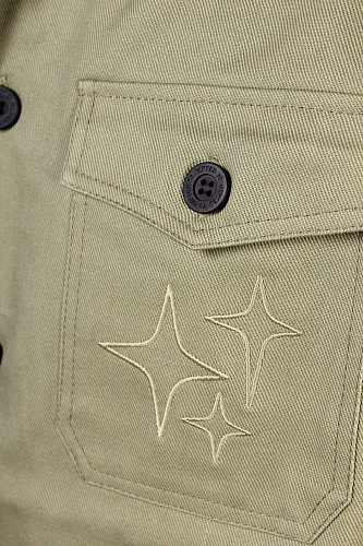 Рубашка GIFTED78 24/656 DENIM-BRO оливковый Рубашка GIFTED78 24/656 DENIM-BRO оливковый