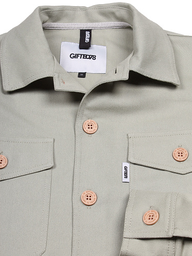 Рубашка GIFTED78 25/718 BROdenim оливковый Рубашка GIFTED78 25/718 BROdenim оливковый